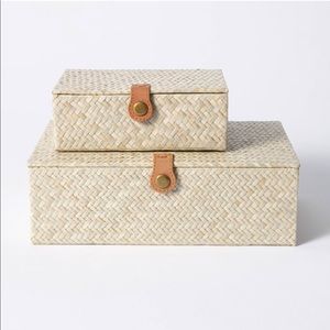 Studio McGee Threshold set of woven boxes